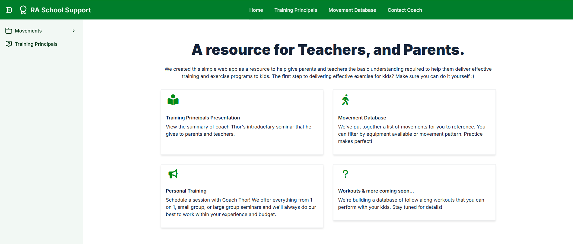 The Movement Library Database & Schools.fit