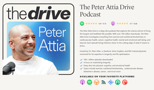 Recommended Podcast: Peter Attia 'The Drive'